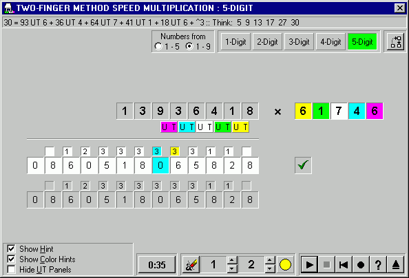 Two-finger speed multiplication graphic